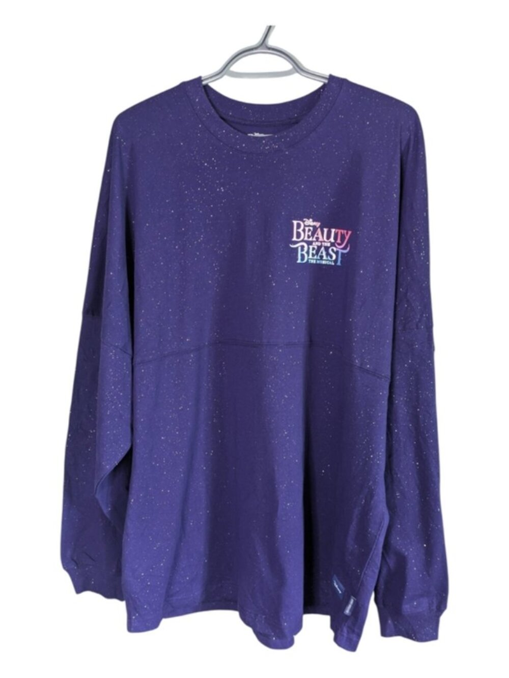 NWT Beauty and the Beast The Musical Be Our Guest Spirit Jersey Purple XL